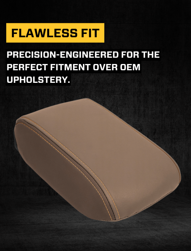 Subaru XV Crosstrek Console Cover - Center - PRP Seats - Black w/ Red Stitch - `13-`17